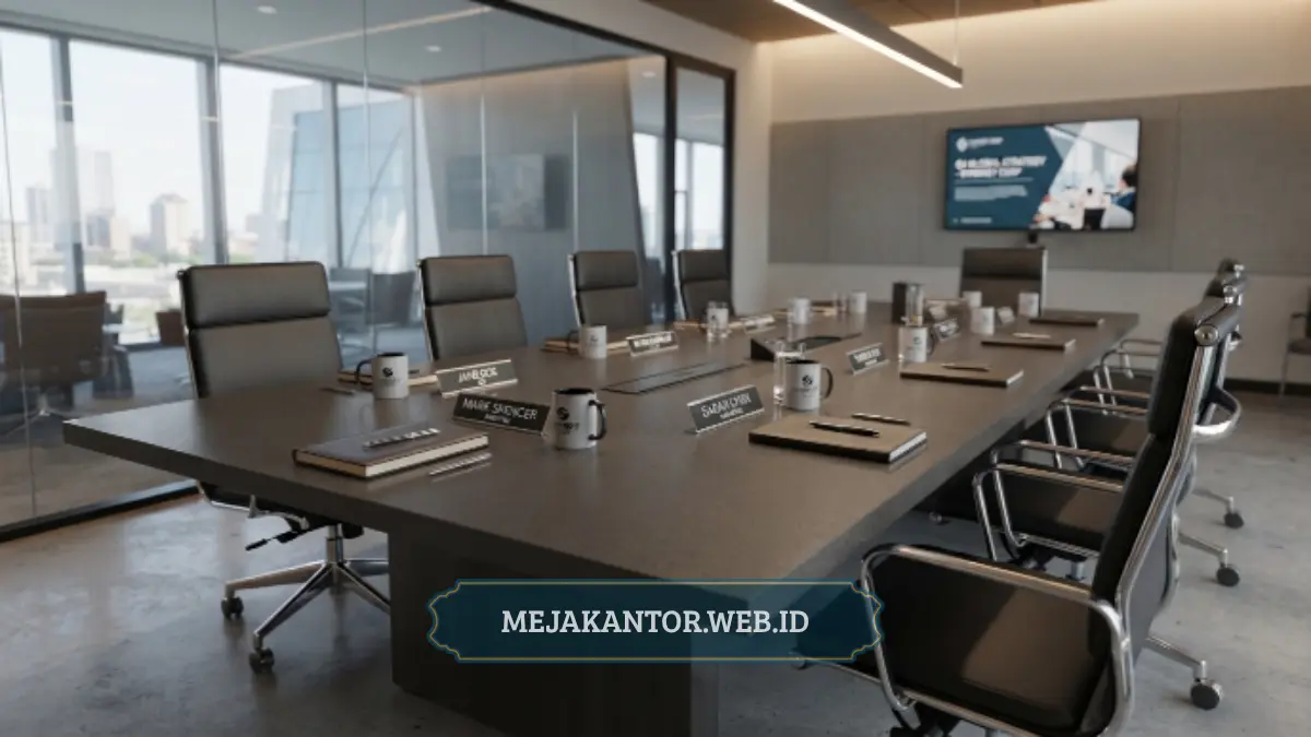 Harga Meja Rapat Kantor HPL Anti Gores