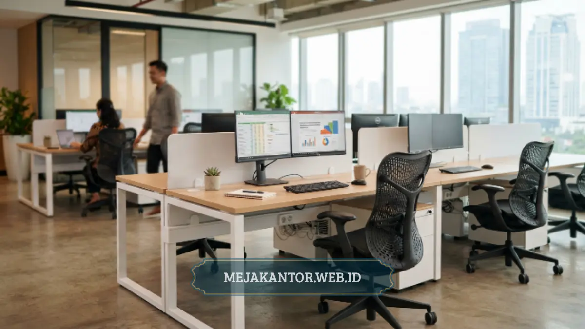 partisi workstation pws-06 untuk 6 staff